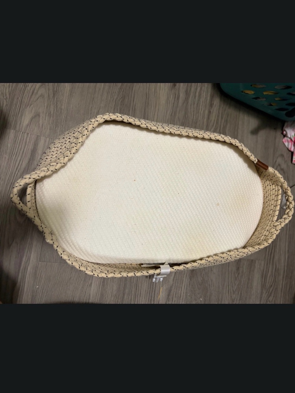 Neutral Woven Changing Pad with Cream Insert